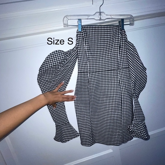 Naked Wardrobe All Puffed Out Off Shoulder Dress - Picture 3 of 3